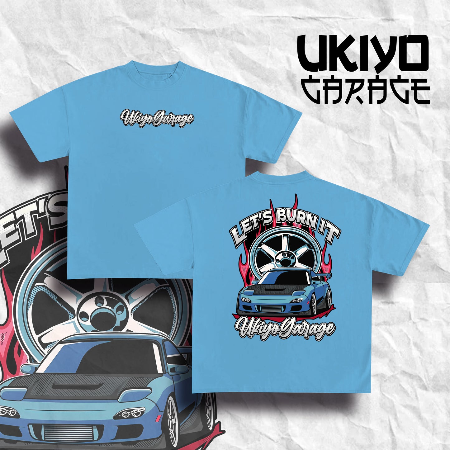 Camisa Lets Burn it Ukiyo Garage