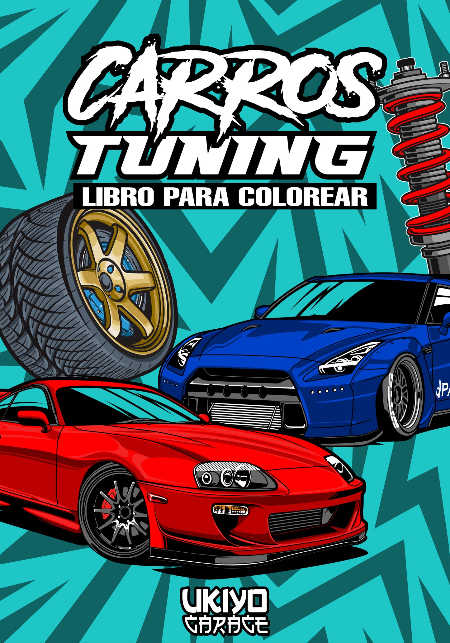 Carros Tuning libro para colorear VOL.1 (LIBRO FISICO)