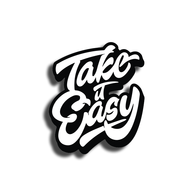 Sticker take it easy!