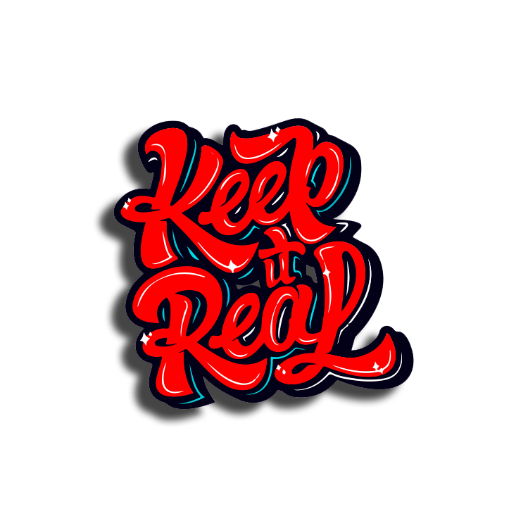 Sticker Keep it Real – Ukiyo Garage